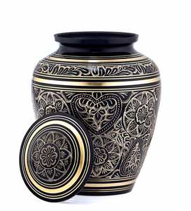 Urna artesanal para cenizas humanas | Recuerdo conmemorativo Premium | Caja de urna de latón para adultos Premium - Product Image 3