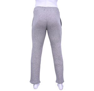 Pantalon de jogging décontracté pour homme en molleton de coton chiné, taille élastique, coupe droite, personnalisable en gros, marque privée OEM - Product Image 2