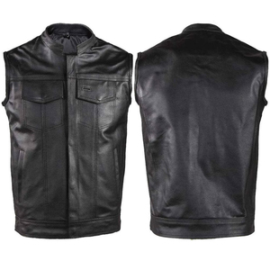 2026 New Arrival <b>Men's</b> Breathable Winter <b>Leather</b> <b>Vest</b> With Customized Size And 100% Genuine Cowhide Outerwear - Product Image 5