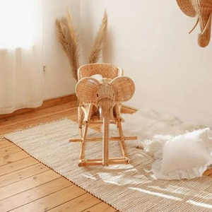 ของเล่นรูปช้างสำหรับนั่งบนช้างทำจากหวายโยก - Product Image 5