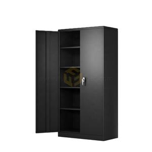 משרד מוסך מתכת אחסון ארון קבצים מתכתי 2 דלתות ארון פלדה עם מדפים מתכווננים - Product Image 5