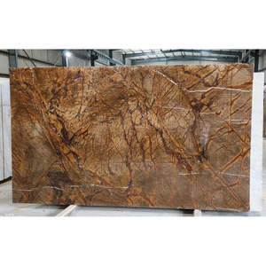 Indian Rain Forest Brown Marble Slab for Kitchen <b>Bathroom</b> Outdoor Use - Product Image 2