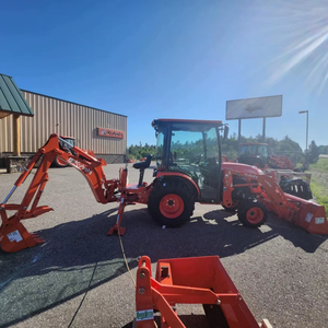 Potente calidad Kubota LX2620 Tractor usado con cabina retroexcavadora de cubo cargador con calor y aire acondicionado a precio barato - Product Image 5