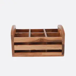 Ultima progettazione all'ingrosso decorativa creativa durevole grande scatola di immagazzinaggio di legno semplice scatola portaoggetti in legno scatola di vino