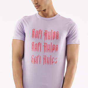 T-shirts 100% coton pour hommes coupe ajustée et anti-rides dernière conception avec col rond couleur unie impression numérique tenue décontracté - Product Image 5