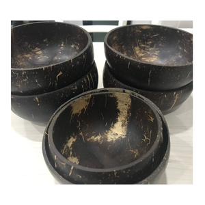 Proveedor de tazón de cáscara de coco de Vietnam, natural, hecho a mano y seguro para los alimentos, OEM, embalaje a granel disponible bajo petición. - Product Image 1