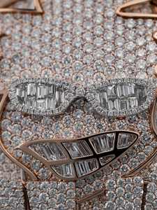 Pendentif personnalisable en argent sterling 925 de haute qualité, style hip-hop, serti de diamants en moissanite VVS - Product Image 4