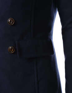 Abrigo de Lana Cálido de Invierno para Hombre, Color Sólido, Nuevo Abrigo de Lana de Moda de Invierno para Hombre en Oferta - Product Image 3