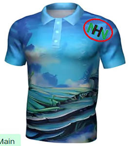 Custom Dye Sublimation Printed Men's Polo Plus Size <b>Shirt</b> 100% Polyester Spandex Oversized Heat-Features Plain T-<b>Shirt</b> Short - Product Image 3