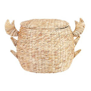 Cesta de Almacenamiento con Forma de Abeja, Jacinto de Agua Natural, Forma de Animal para Niños, Tejida, para Cocina y Hogar - Product Image 2