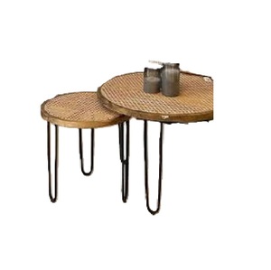 Table d'appoint de forme circulaire classique Table en fer Design moderne Home Deco Table basse d'angle unique de haute qualité - Product Image 4