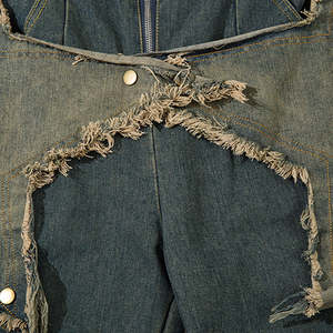 Pantalones Vaqueros de Mezclilla Personalizados de Fábrica en Pakistán, Pantalones Vaqueros Ajustados Rotos y Desgastados para Hombre, Estilo Vintage con Dos Agujeros - Product Image 4