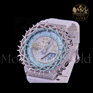 Montre de luxe exclusive en moissanite pour homme, montre automatique sertie de diamants, coffret cadeau tendance - Product Image 4