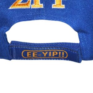 Cappello da 1922 Sigma Gamma Rho SGRho Royal Blue Gold 20 lana 80 acrilico con stemma ricamato anteriore posteriore regolabile da sorellanza - Product Image 6
