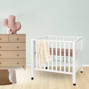 Parc pour enfants WELL HOME sur le thème de l'océan avec 3 positions de hauteur, parc pour enfants blanc - Product Image 6