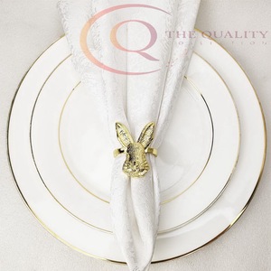 Anneau de serviette en aluminium de qualité supérieure, couleurs et formes personnalisées, qualité standard élevée, luxueux, pour mariage, en stock, respectueux de l'environnement - Product Image 4