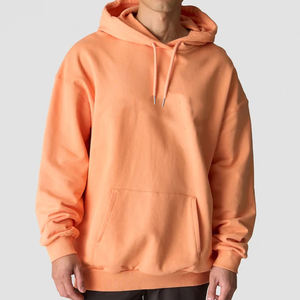 Haute qualité 100% coton hommes sweat à capuche surdimensionné impression broderie sweats à capuche lourds personnalisés - Product Image 4