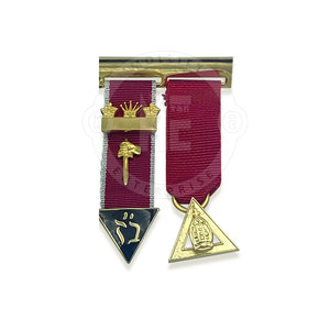 High Quality Modern Hard Enamel <b>Masonic</b> Medals Set Custom Pattern Stainless Steel Finish Decorative Collectible Medal <b>Gift</b> Set - Product Image 6