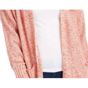 Cardigan Aperto sul Davanti per Ragazze, Ricamato con Rose Rosa, Opzioni Lunghe e Corte, Taglia Piccola per Autunno e Inverno - Product Image 2
