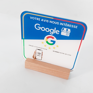 Personnalisé 100mm/120mm Acrylique NFC Tap Card Autocollant D'affichage Réutilisable Logo Imprimé Restaurant Menu Stand <span class=keywords><strong>Google</strong></span> Hotels 13.56MHz - Product Image 2