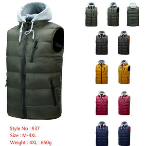 Gilet léger personnalisé chaud à bulles compressible gilet sans manches grande taille hiver hommes duvet de canard bouffant gilet pour hommes OEM - Product Image 6