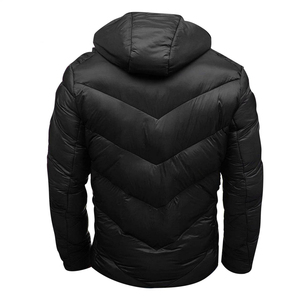 Chaquetas acolchadas personalizadas, ropa para hombres, servicio OEM, producto premium de alta calidad, tela de poliéster, logotipo personalizado, sudadera con cremallera - Product Image 5