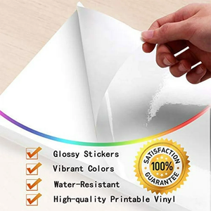 Bóng Ngọc Trai Trắng nhãn tự dính giấy PP polyethylene cổ <span class=keywords><strong>A4</strong></span> Pp Glossy Sticker giấy cho máy in phun - Product Image 3