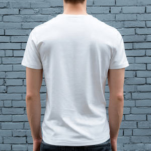 Acid Wash Stone Washed 100% Cotton Woven <b>Men's</b> Summer Short Sleeve Crew Neck T-<b>Shirt</b> Breathable - Product Image 5