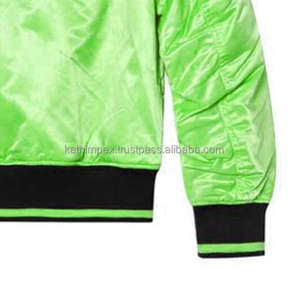 เสื้อแจ็กเก็ตผ้าซาตินสำหรับผู้ชายแจ็คเก็ตสีเขียวน้ำหนักเบามีกระเป๋าคาดเอวด้านข้างมีซิปปิดสำหรับสวมใส่ทุกวัน - Product Image 6