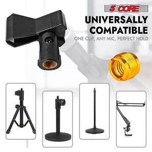ที่ยึดไมโครโฟนแบบ 5 แกน 5 ชิ้น พร้อมอะแดปเตอร์สกรู 5/8 ถึง 3/8 นิ้ว - Product Image 4