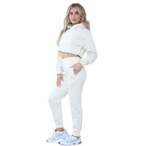 Conjunto Deportivo de 2 Piezas para Mujer, con Capucha, Casual, Estampado, Transpirable, Elegante, Sólido, Cómodo, para Invierno - Product Image 4