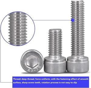 Tornillos de Cabeza Hexagonal de Acero Inoxidable al Por Mayor a Precio de Fábrica para Fijaciones Industriales - Product Image 3