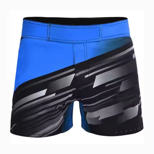Shorts de compression MMA avec sangle réglable, design sublimé, personnalisable, OEM, vêtements d'arts martiaux, fonction extensible - Product Image 1