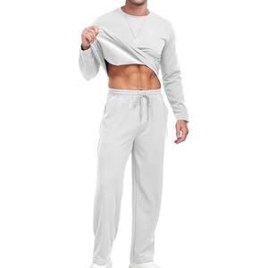 Chándal para hombre, jersey de manga larga de 2 piezas, chándal para correr, chándal informal Atlético - Product Image 4