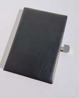 ADORA Carnet de notes en cuir noir au design unique, journal A5, couverture rigide, 100 feuilles, haute qualité, durable, personnalisable, pour l'écriture