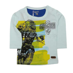 T-shirt à manches longues pour nouveau-né garçon - Vert clair - Product Image 1