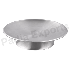 Support à gâteau rond classique en acier inoxydable écologique, plats et assiettes - Product Image 1