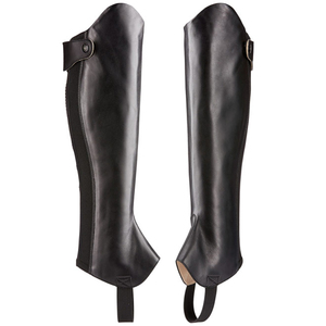 Cuero genuino de piel de vaca de alta calidad Equitación Half Chaps Auténtico estilo occidental Chaps para la venta - Product Image 4
