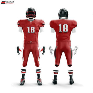 Camiseta de Fútbol Americano Personalizada para Jóvenes y Adultos, Diseño Transpirable, Nombre del Jugador Bordado, Numeración, Manga Corta, Talla Grande - Product Image 4