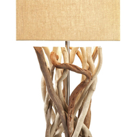 Lampe de table en bois flotté massif, extensible, style moderne, pour villa, chambre, parc, salon, bar à domicile, hôtel