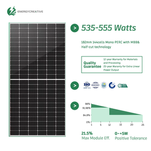 EnergyCreative 110V Inversor híbrido Kit solar Panel de silicio monocristalino Lifepo4 Sistema completo fuera de la red para energía del hogar - Product Image 2
