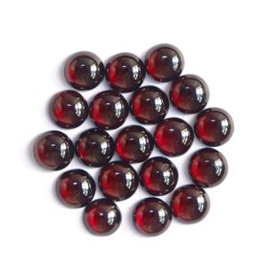 โกเมน Mozambique ธรรมชาติรูปทรงกลมแบนหลัง Cabochon อัญมณีสำหรับทำเครื่องประดับทำแหวนจี้เครื่องประดับอัญมณีคุณภาพสูง - Product Image 1