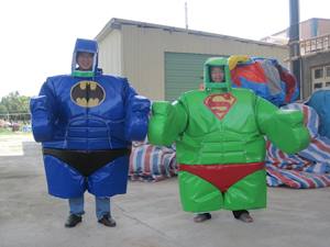 <b>Large</b> <b>Outdoor</b> <b>Inflatable</b> Bat hero Sumo Suits Sports Arena <b>Amusement</b> <b>Equipment</b> - Product Image 1