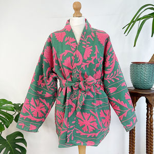 Suzani โบฮีเมียนปักด้วยมือแจ็คเก็ตสั้นสำหรับผู้หญิงของขวัญพิเศษเทศกาล - Product Image 1