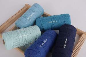 Chine gros 3mm macramé cordon tressé torsadé 100% corde de coton naturel torsadé <span class=keywords><strong>4</strong></span> <span class=keywords><strong>brins</strong></span> - Product Image 5