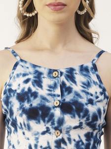 Vestido sin mangas de algodón con estampado de bloque de mano indio para mujer, ropa informal de verano hecha a mano, ¡gran idea de regalo natural ecológica! - Product Image 4