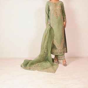 ชุดสلوار คามีซผู้หญิงทันสมัย ชุดลำลองสองชิ้น ผ้าเนื้อนุ่ม เสื้อแขนยาว กางเกงขายาว เหมาะสำหรับทุกฤดูกาล กิจกรรมประจำวัน - Product Image 4