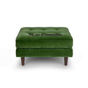 Mesa de Centro Otomana, Elegante Forma Redonda para Sala de Estar y Oficina, Material de Acero Inoxidable, Decoración para el Hogar - Product Image 5