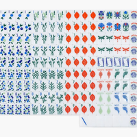 Jeu de Mahjong Américain 166 Tuiles en Acrylique Écologique, Motif Grands Oiseaux Élégants, pour Loisirs et Divertissement