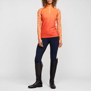 Chemise d'équitation Fabricant de vêtements équestres Polo de course Couche de base équestre Impression par sublimation Tops pour femmes - Product Image 3